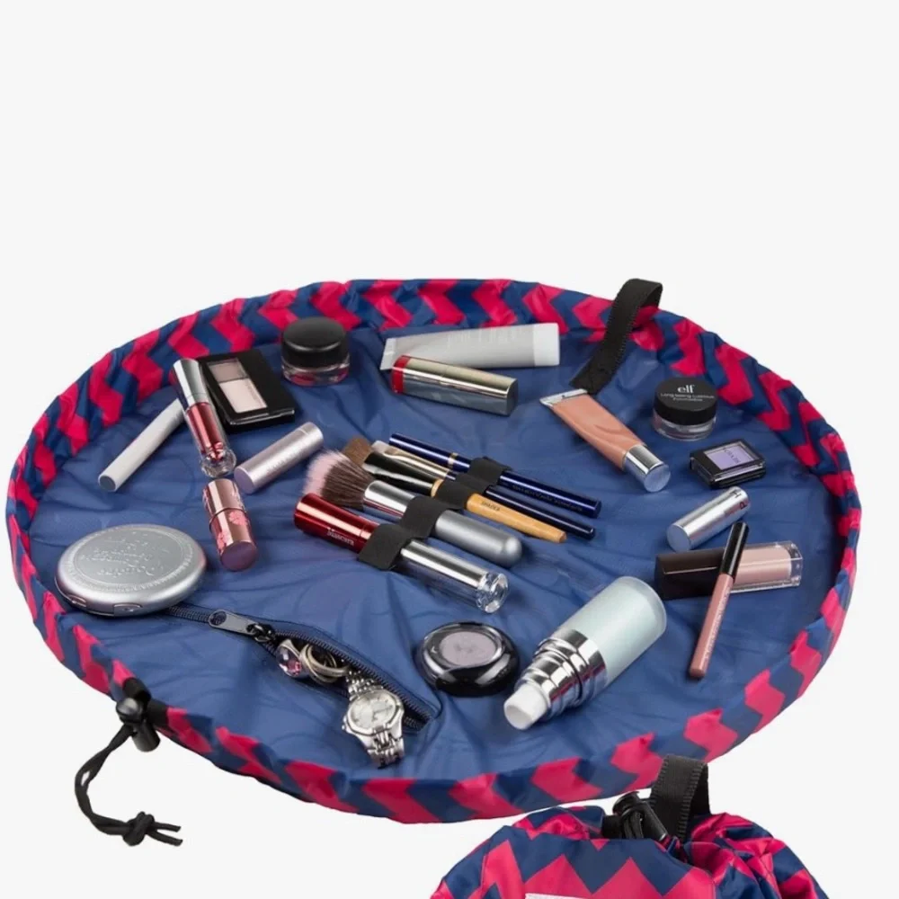 Cosmo Deluxe Cosmetic Bag - Pink and Blue‎